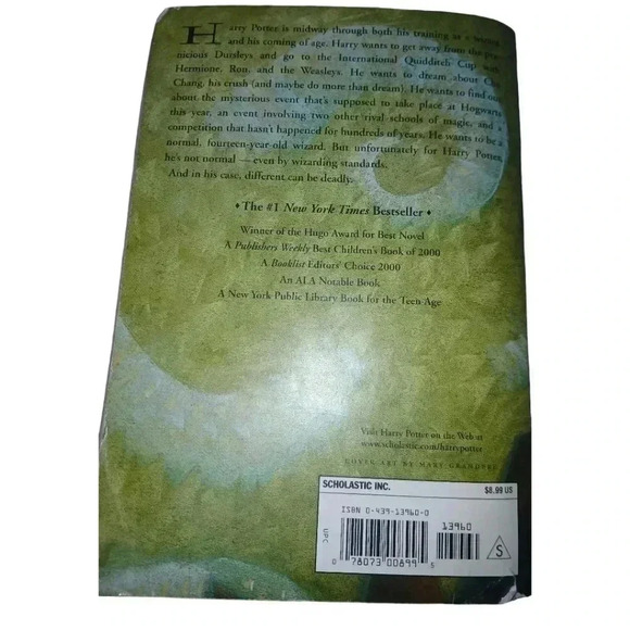 Harry Potter and the Goblet of Fire by J.K. Rowling Paperback - Picture 2 of 5